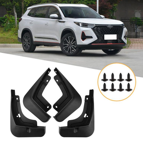 4pcs/Set Car Wheel Splash Flaps Fender Guard, For Chery Tiggo 8 Pro 2022-2025