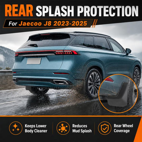 4pcs/Set Car Wheel Splash Flaps Fender Guard, For Chery Jaecoo J8 2023-2025