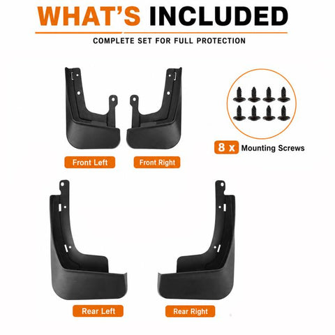 4pcs/Set Car Wheel Splash Flaps Fender Guard, For Chery Jaecoo J8 2023-2025