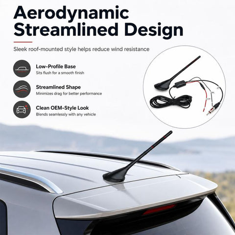 Car MP3 Radio Antenna FM Amplifier Signal Booster, 88-108MHz 600 Modulator Version, 76-230MHz B Version, 88-230MHz C Version, 88-108MHz D Version, 76-230MHz E Version