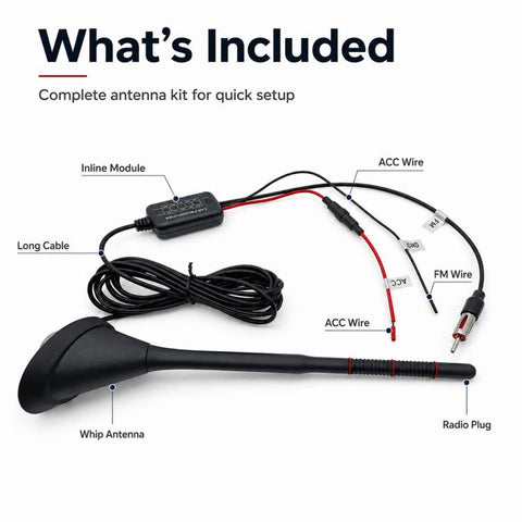 Car MP3 Radio Antenna FM Amplifier Signal Booster, 88-108MHz 600 Modulator Version, 76-230MHz B Version, 88-230MHz C Version, 88-108MHz D Version, 76-230MHz E Version
