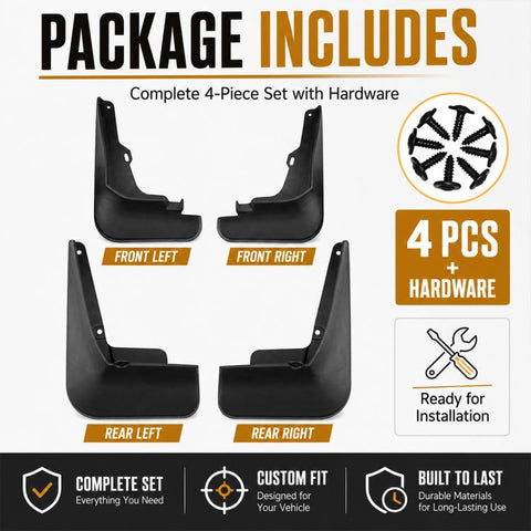 4pcs/Set Car Wheel Splash Flaps Fender Guard, For Chery Jetour X70 2020-2024