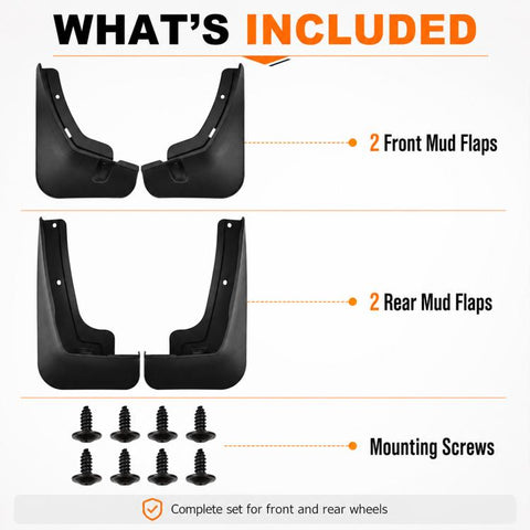 4pcs/Set Car Wheel Splash Flaps Fender Guard, For Chery Tiggo 4 Pro 2025