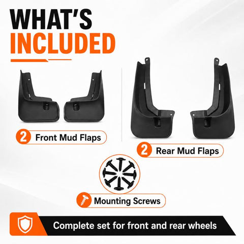 4pcs/Set Car Wheel Splash Flaps Fender Guard, For Chery Tiggo 7 Pro 2020-2023