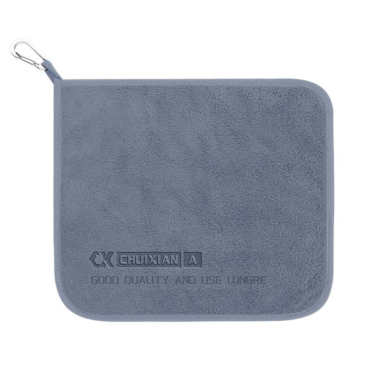 Thick Water Wiping Fishing Towel with Carabiner Fish Handling Cloth, Single-layer, Double-layer