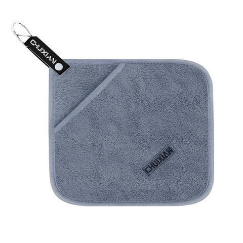 Thick Water Wiping Fishing Towel with Carabiner Fish Handling Cloth, Single-layer, Double-layer