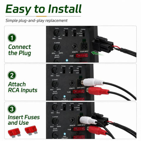 Car Audio Data Input Connection Cable Compatible with Punch P300 Series, Data Input Connection Cable