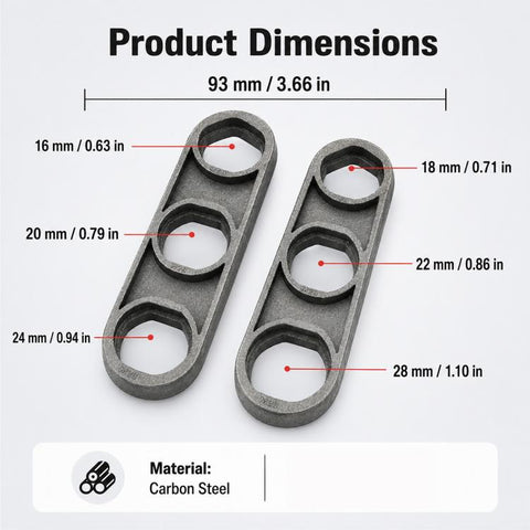 Carbon Steel Integrated Multi-functional Faucet Bubble Wrench, Carbon Steel Wrench