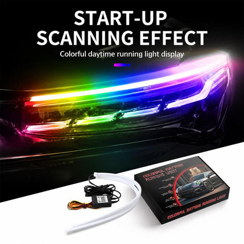 Car Colorful Automotive LED Turn Signals Daytime Running Lights, 30cm, 45cm, 60cm, 75cm