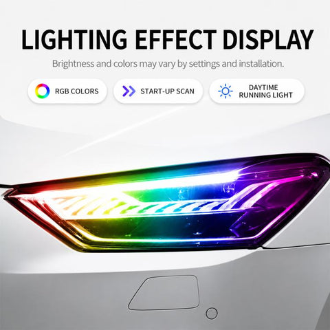 Car Colorful Automotive LED Turn Signals Daytime Running Lights, 30cm, 45cm, 60cm, 75cm