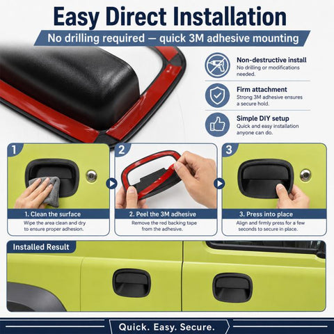 Car Door Handle Cover for JIMNY JB64 / JB74 2pcs, Front Inside Door