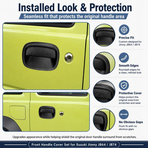 Car Door Handle Cover for JIMNY JB64 / JB74 2pcs, Front Inside Door