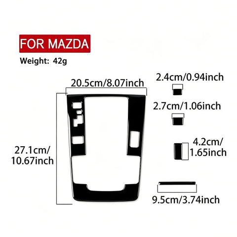 For Mazda CX-50 2022-2024 5pcs/Set Car Gear Position Panel Sticker, Gear Position Panel