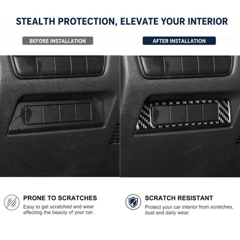 For Mazda CX-50 2022-2024 Car Headlight Switch Panel Carbon Fiber Sticker, Headlight Switch Panel