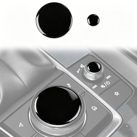 For Mazda CX-50 2022-2024 2pcs/Set Car Multimedia Knob Sticker, Multimedia Knob
