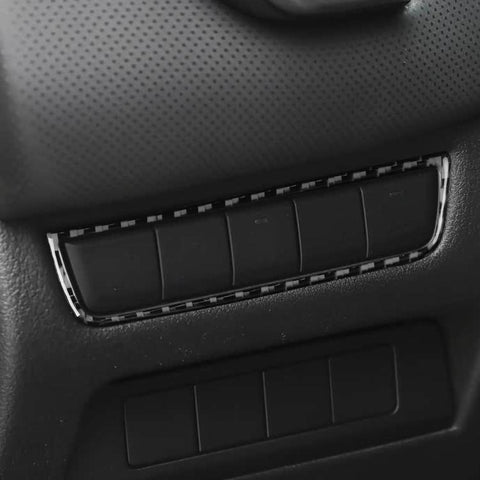 For Mazda CX-50 2022-2024 Car Parking Sensor Switch Panel Carbon Fiber Sticker, Parking Sensor Switch Panel