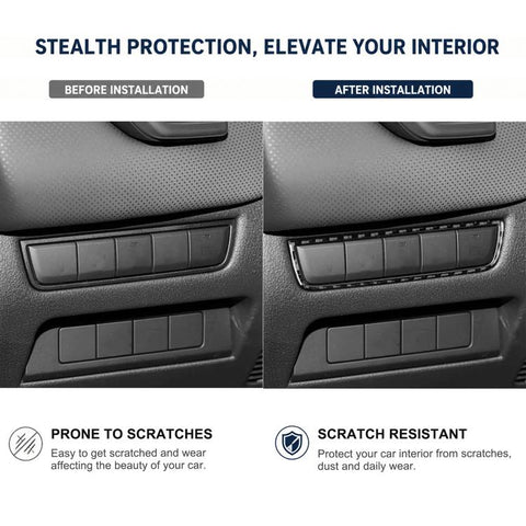 For Mazda CX-50 2022-2024 Car Parking Sensor Switch Panel Carbon Fiber Sticker, Parking Sensor Switch Panel