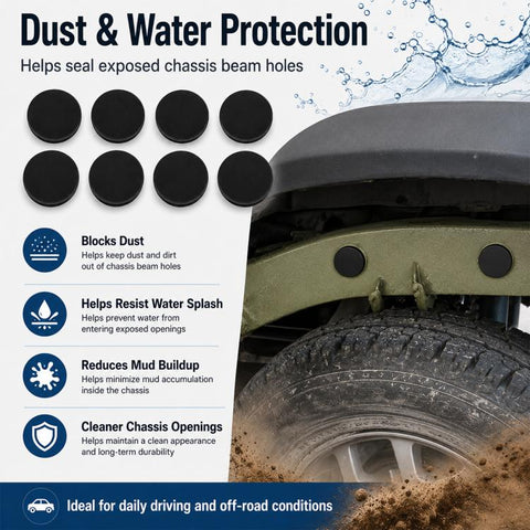 For JIMNY JB64 / JB74 Car Dust Plug Protective Cover 8PCS, Dust Plug Protective Cover