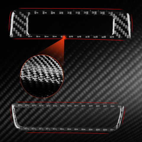 For Mazda CX-50 2022-2024 2pcs/Set Car Headlight Switch Panel Carbon Fiber Sticker, 2pcs/Set Headlight Switch Panel
