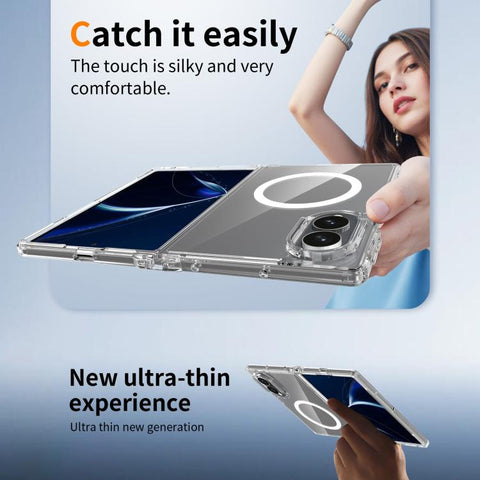 Scratch-proof Acrylic 2.0mm Crystal Magnetic Phone Case, For Galaxy Z Fold8 5G, For Galaxy Z Fold8 Ultra 5G, For Galaxy Z Flip8 5G