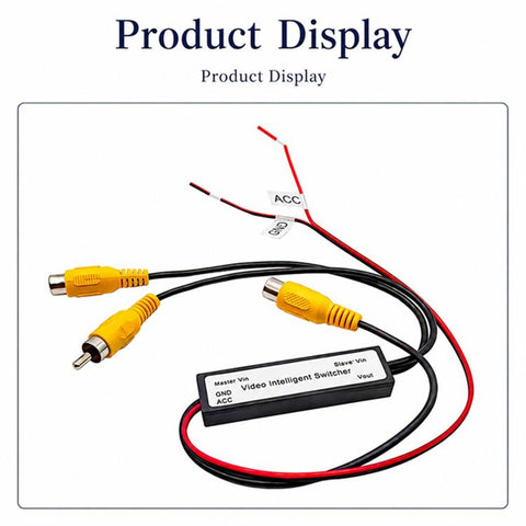 Dash Camera 2 In 1 Out HD Video Adapter Cable, 2 In 1 Out Video Adapter Cable