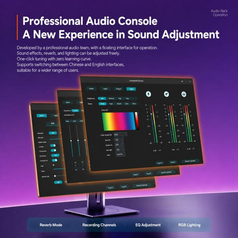 APK005 AI Smart Noise Reduction Condenser Desktop Microphone, APK005 Desktop Microphone