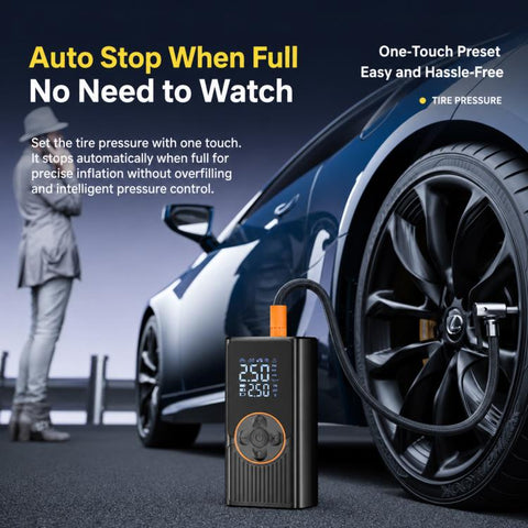 Car Wireless Digital Display Air Pump Electric Tire Inflator, 1500 x3, 2000 x3