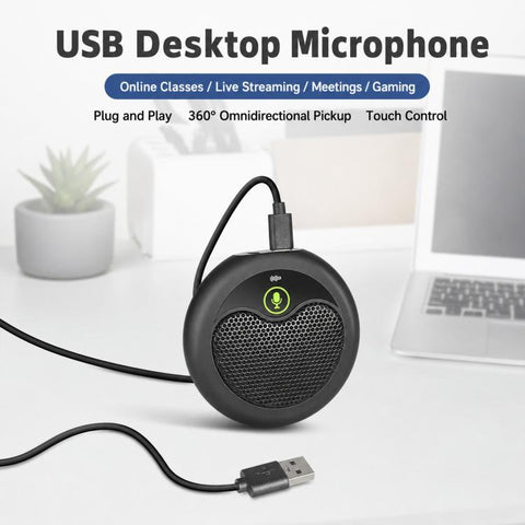 MI656 USB Condenser Omnidirectional Desktop Microphone, MI656