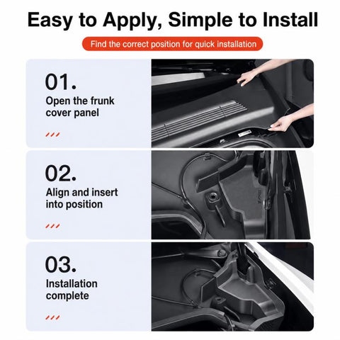 Car Front Hood Gutter Anti-blocking Protective Cover, For Teala Model Y / Y L