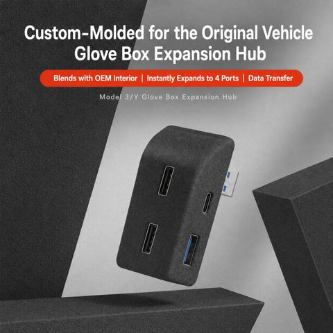 Car Glove Box Center Console Docking Station, For Tesla Model Y, For Tesla Model 3/ Y / Y L Docking Station