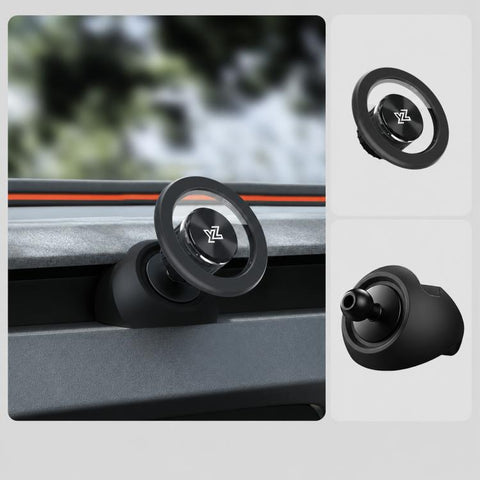 For Tesla Model 3 / Y / Y L Car Magnetic Mobile Phone Holder, Dual-sided Base, Center-mount Base