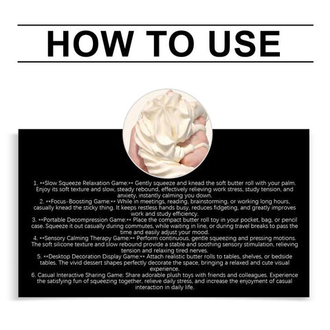 DOWMOO White Creamy Silicone Stress Relief Squeezable Toy