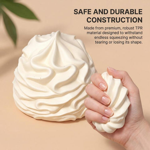 DOWMOO White Creamy Silicone Stress Relief Squeezable Toy
