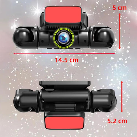 1080P Camera HD Night Vision WiFi Car Dash Cam Driving Recorder, Front+Left+Right, Front + Left + Right + Back