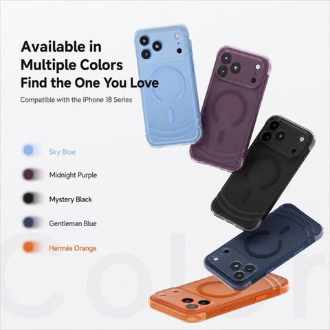 QN2 Skin-Friendly AirBag Magnetic Shockproof Phone Case, For iPhone 18 Pro, For iPhone 18 Pro Max, For iPhone 17 Pro Max, For iPhone 17 Pro
