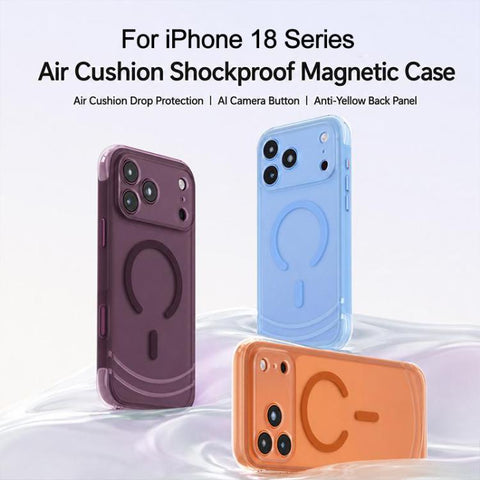 QN2 Skin-Friendly AirBag Magnetic Shockproof Phone Case, For iPhone 18 Pro, For iPhone 18 Pro Max, For iPhone 17 Pro Max, For iPhone 17 Pro