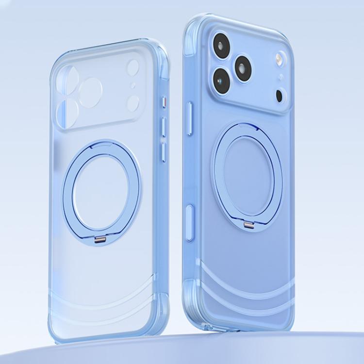 QN2 Skin-Friendly AirBag Magnetic Shockproof Phone Case with 360 Rotation Holder, For iPhone 18 Pro, For iPhone 18 Pro Max, For iPhone 17 Pro Max, For iPhone 17 Pro