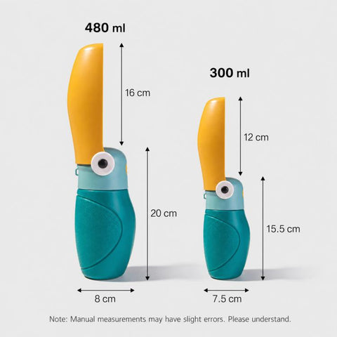 Portable Foldable Leakproof Pet Water Bottle, 250ml, 480ml