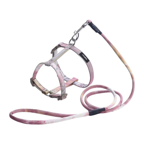 Adjustable Pet Harness & Leash Set for Small Dogs & Cats, S, M