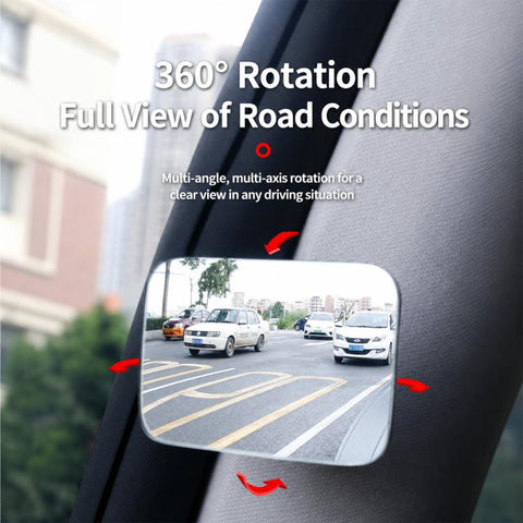 Car Auxiliary Mirror Multifunctional Square Reversing Mirror, Front Row, Back Row
