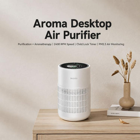 Yesido EC39 Aroma Compact Desktop Air Purifier, EU Plug, UK Plug
