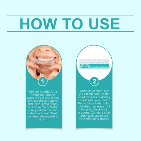 ORALHOE Fresh Oral Care Teeth Whitening Strips Set, Teeth Whitening Strips Set