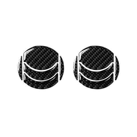 Car Carbon Fiber Left And Right Exhaust Ports Decorative Sticker for Nissan 350z 2006-2009, Left and Right Drive Universal, Left And Right Exhaust Ports