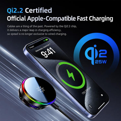 Magnetic Cooling 25W Wireless Fast Charger Car Air Outlet Holder, S32 Pro