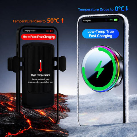 Magnetic Cooling 25W Wireless Fast Charger Car Air Outlet Holder, S32 Pro