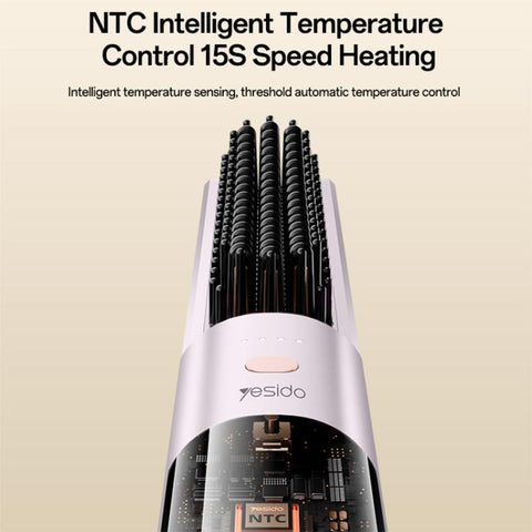 Yesido MG33 Smart Temperature Levels Hair Straightener Brush, EU Plug, UK Plug