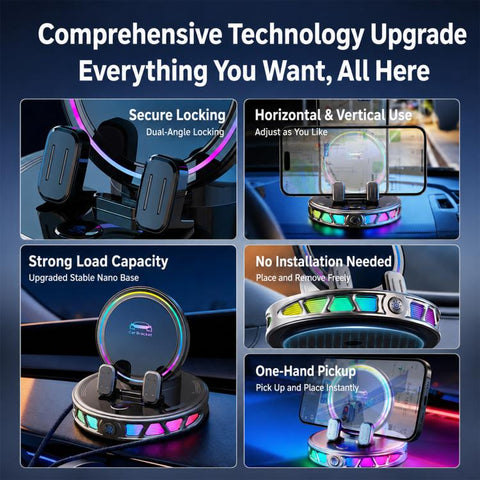 Car Dashboard Automatic Locking Wireless Charger Phone Holder, S32 Pro