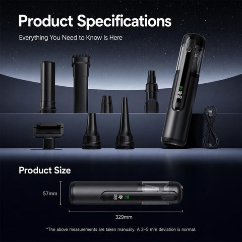 16000Pa Cordless Handheld Car Vacuum Cleaner