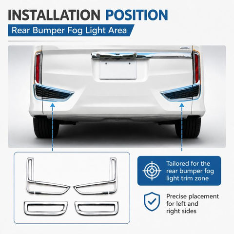 Bumper Fog Lamp Decorative Strip For Honda STEPWGN SPADA