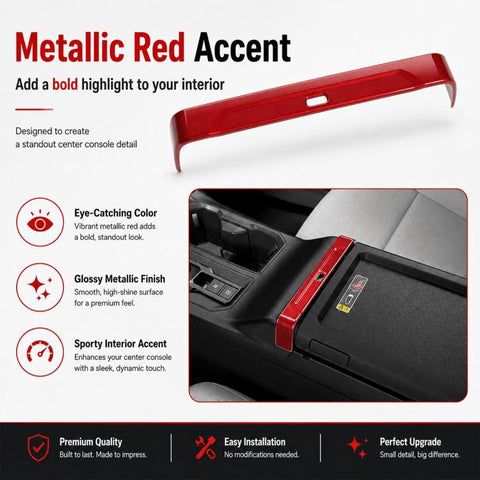 Car Armrest Box Decorative Trim Strip For Toyota RAV4